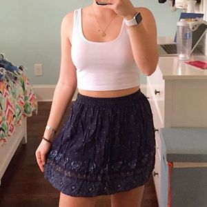Abercrombie kids navy/purple skirt